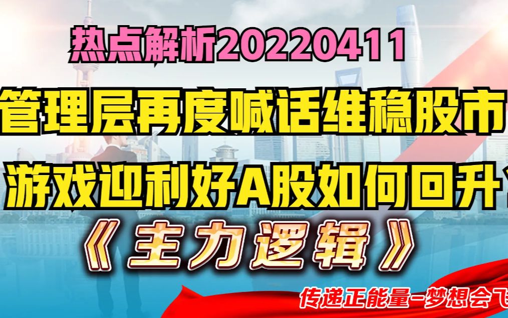 热点解析管理层再度喊话稳定股市!大跌之后,大金融新能源或引导回升!哔哩哔哩bilibili