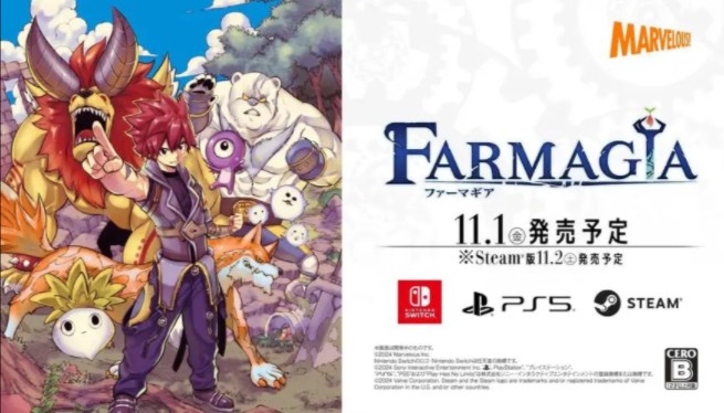 [图]【宣传片】《魔农传记 FARMAGIA》11月1日发售