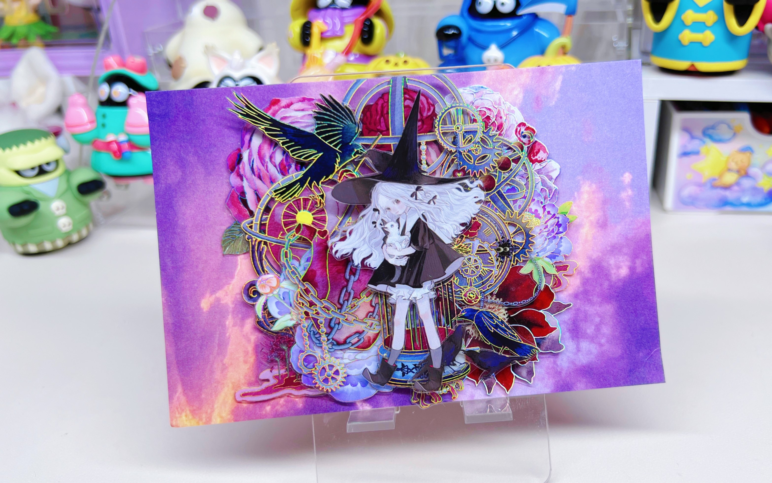 11月拼贴分享 | 暗黑系立体卡拼贴