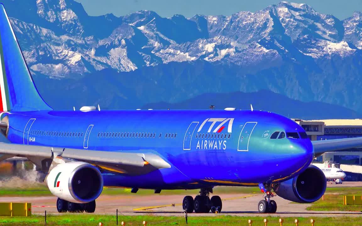 米兰马尔彭萨机场航空摄影