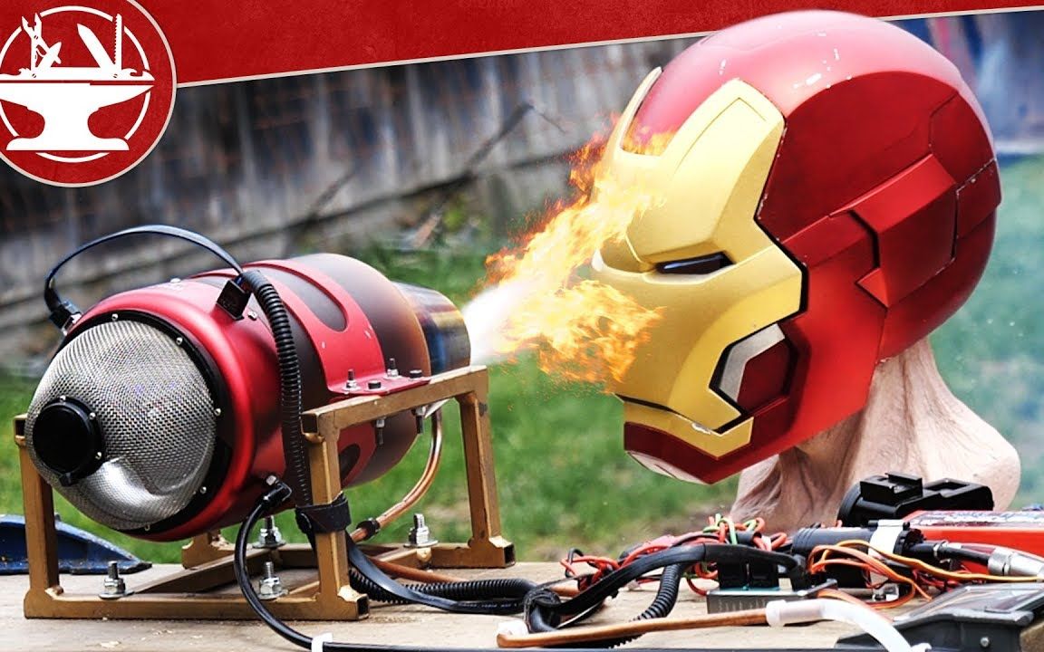 喷气发动机vs钢铁侠头盔,结果会发生什么?