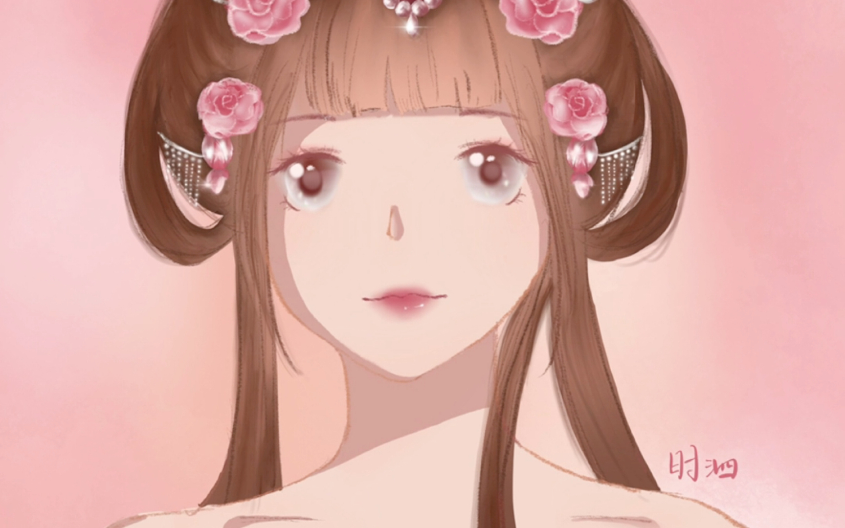 手绘甄姬游园惊梦