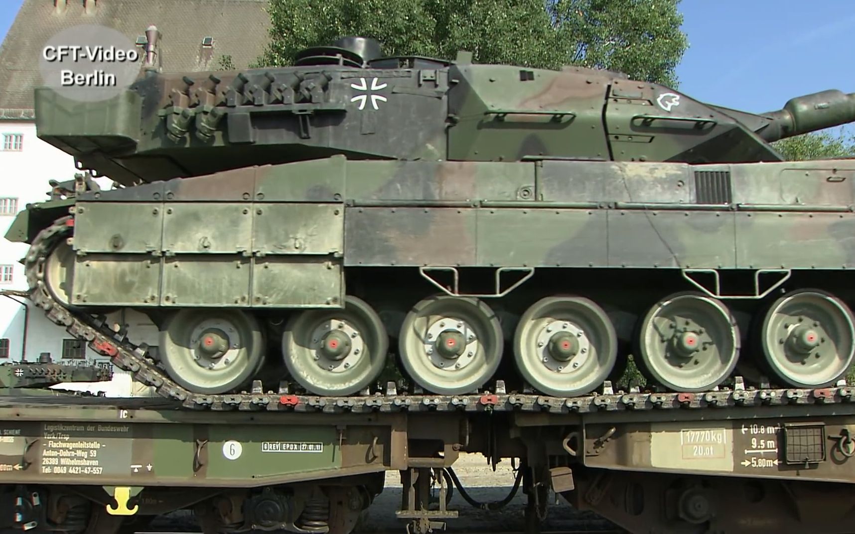 德国联邦国防军铁路转运豹2a6坦克_哔哩哔哩 (゜-゜)つロ 干杯~-bili