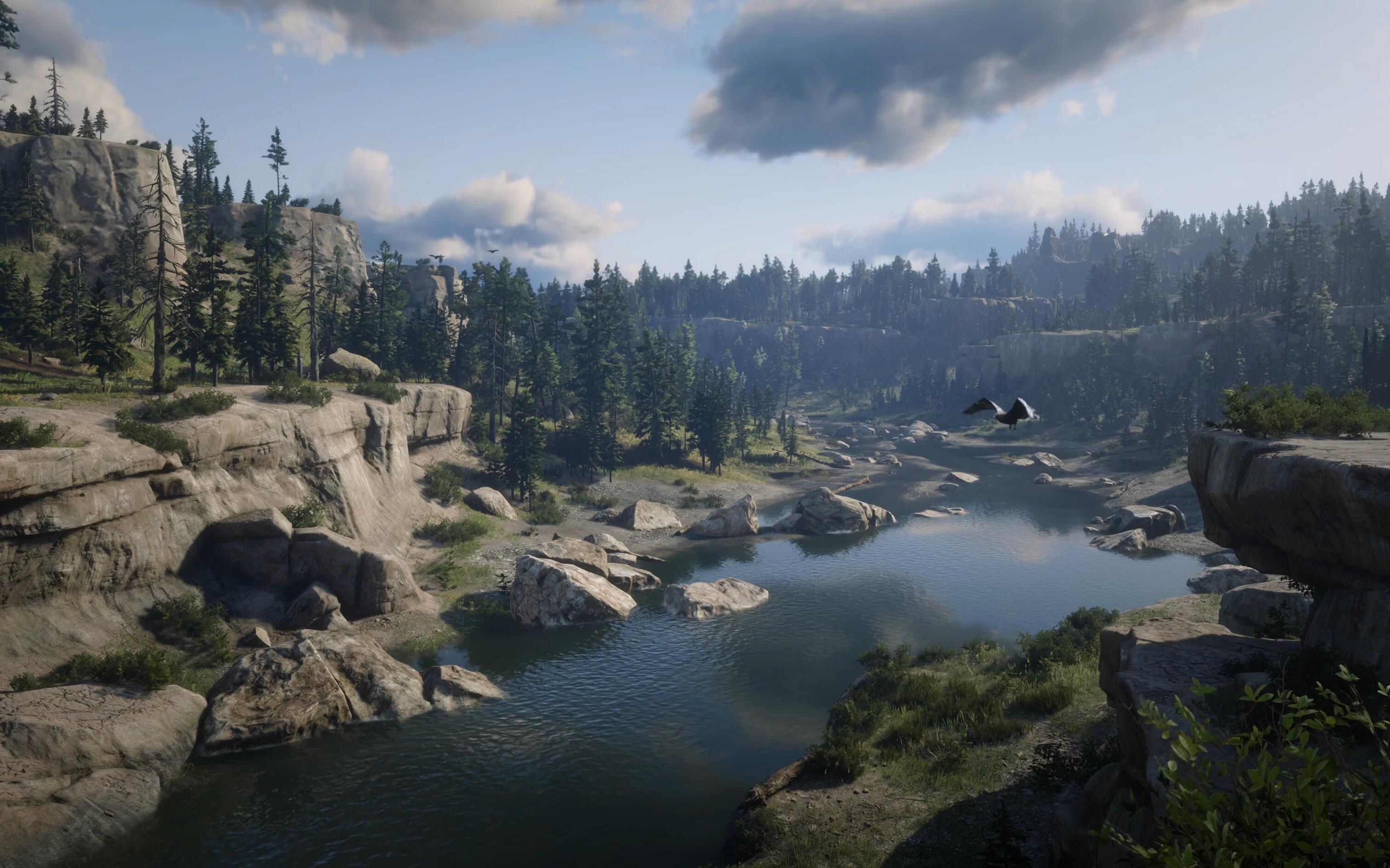 4k60fps大镖客2第一人称一眼无法分辨现实还是游戏本世代极致光影游戏