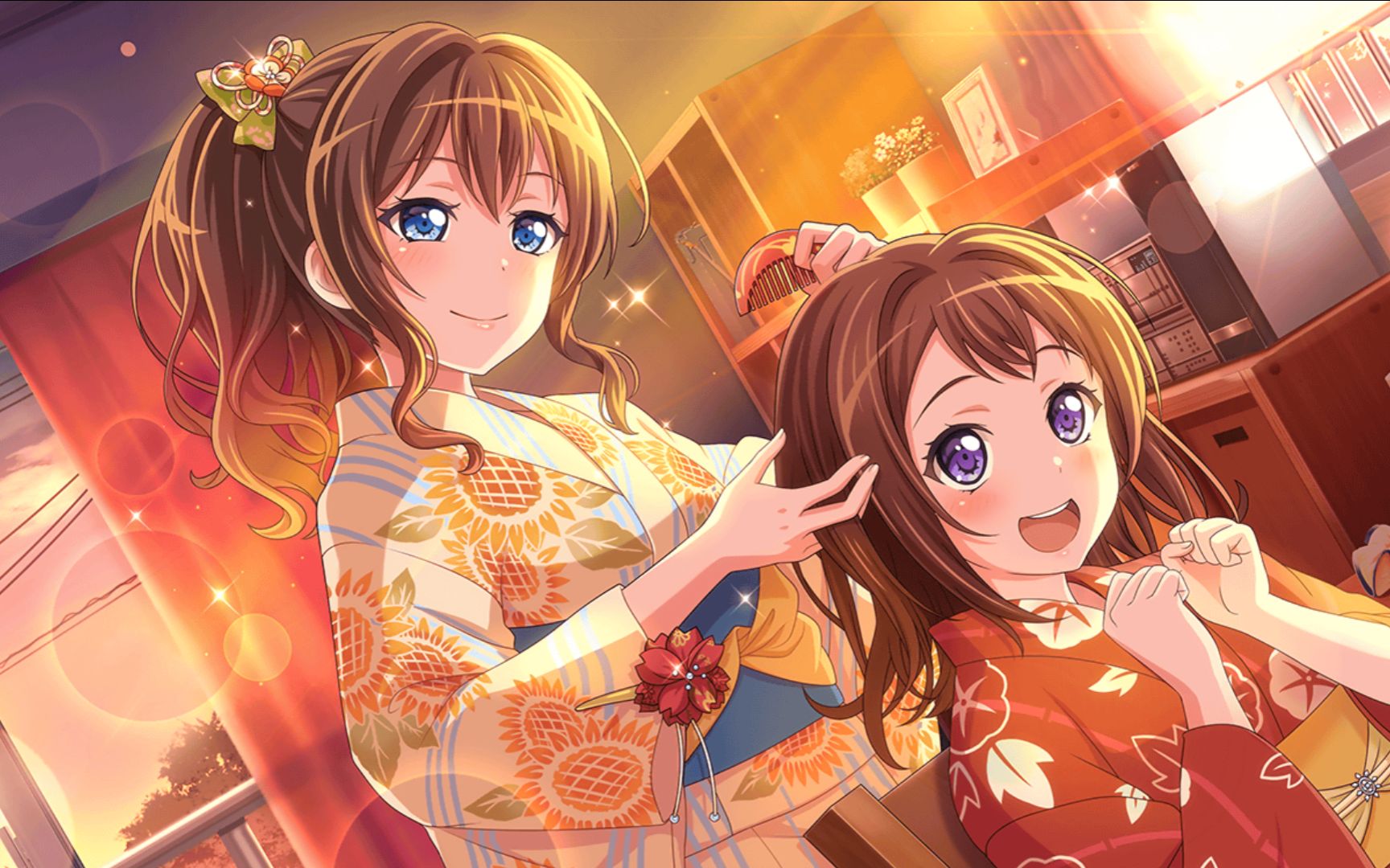 bangdream邦邦夕阳下的更衣准备山吹沙绫