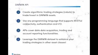 Getting Started  Algorithmic Trading & Investing with the DARWIN API| 入门算法交易