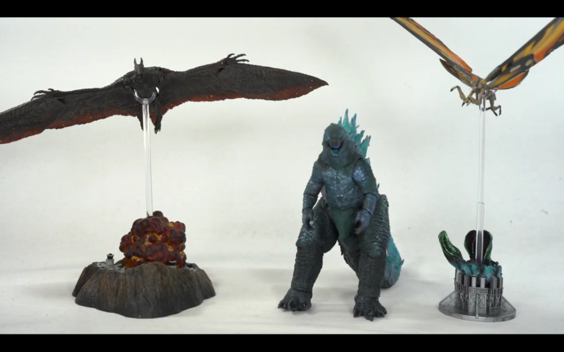 neca 【哥斯拉2:怪兽之王】哥斯拉 魔斯拉 拉顿 开箱评测