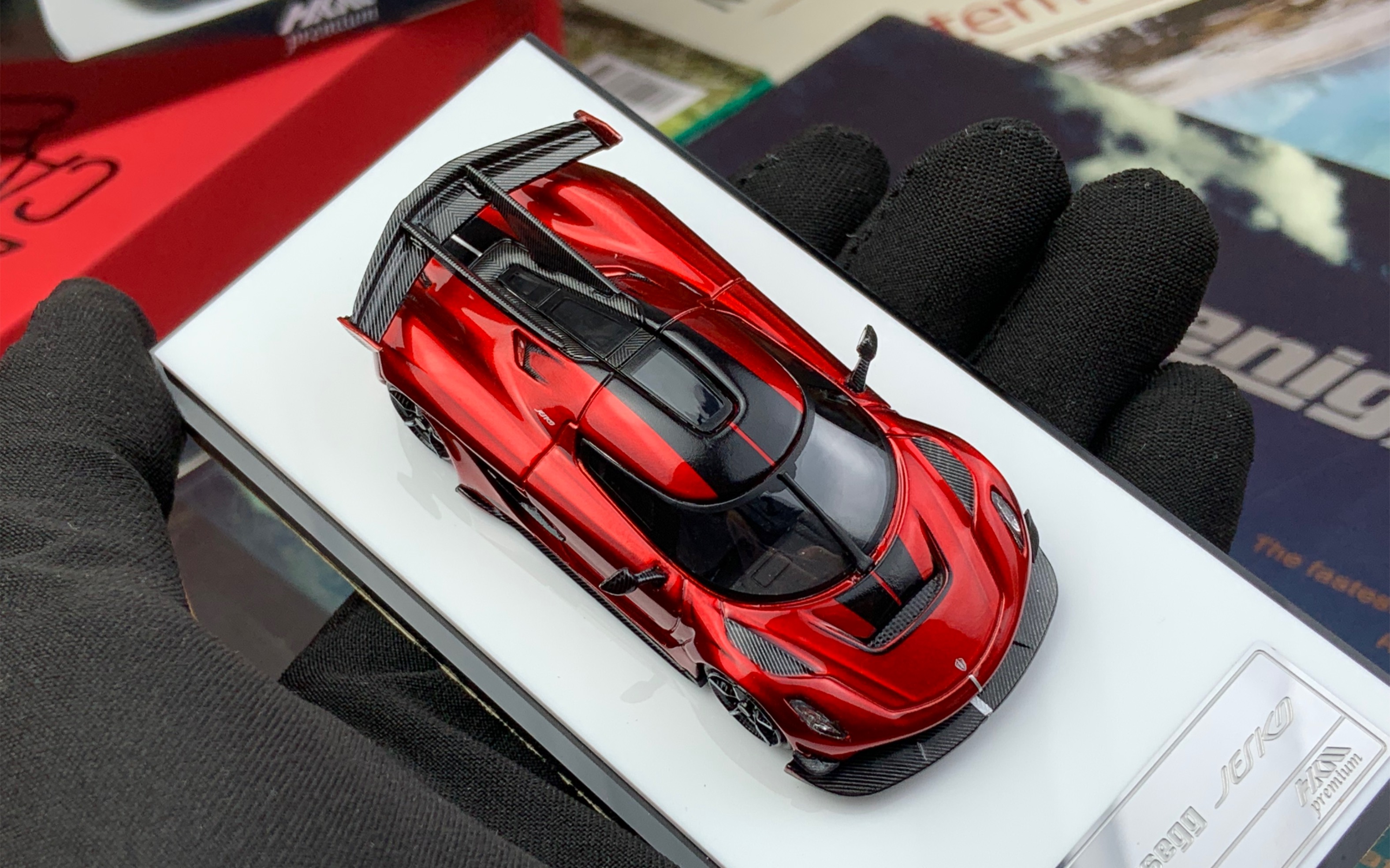 【汽车模型】hkm 1:64 柯尼塞格jesko 樱桃红