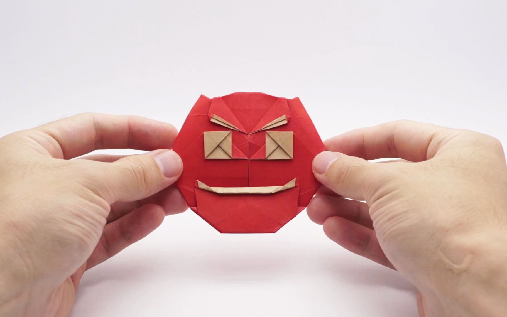 【折纸教程】搞怪的折纸魔鬼表情包