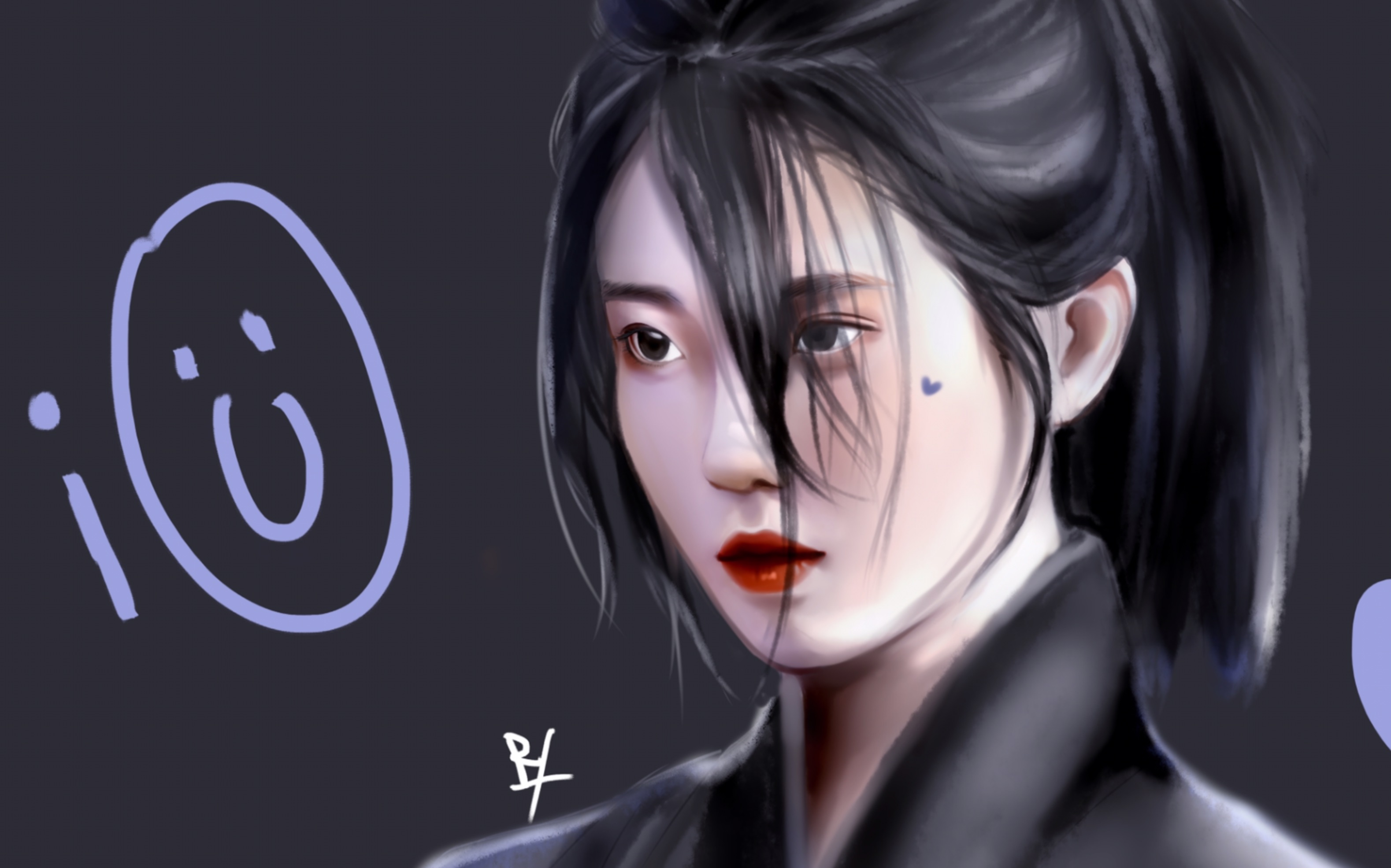 【iu】【李智恩】画女神的板绘小过程