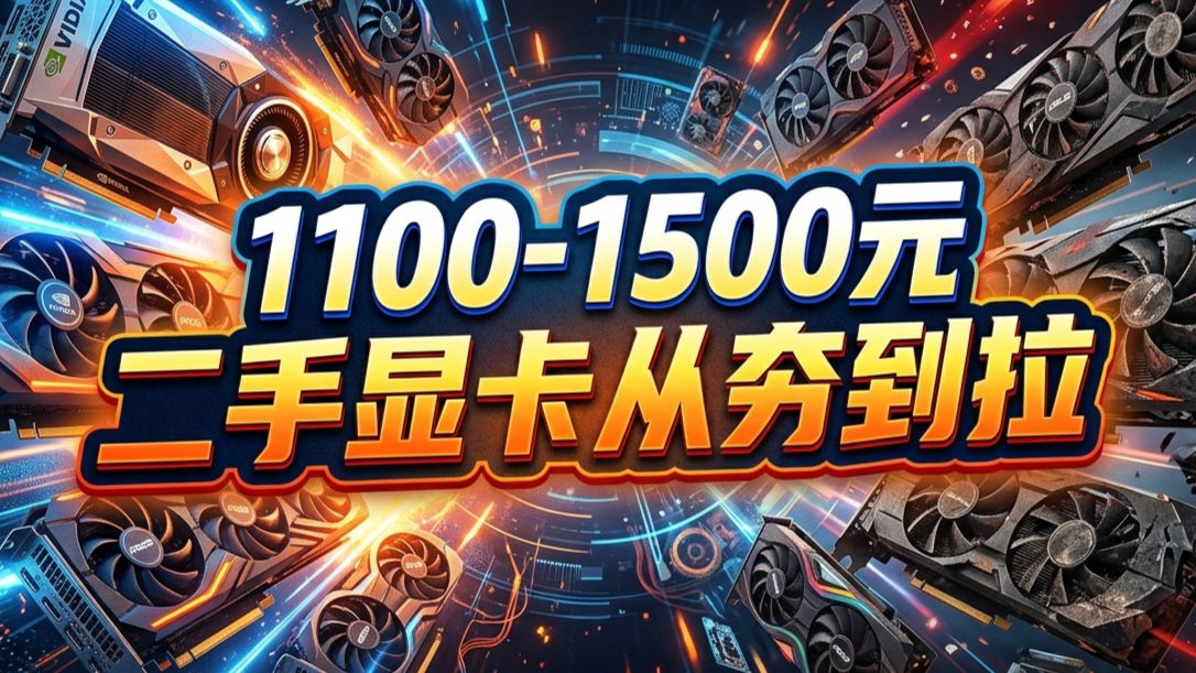 1100-1500元二手显卡从夯到拉,详细显卡推荐,21日最新行情价格