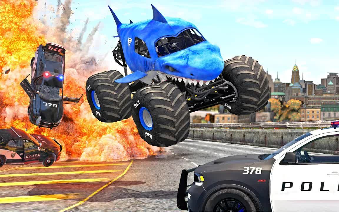 【beamng】中字 大电影 《怪兽卡车: 狂暴之路》monster trucks fury