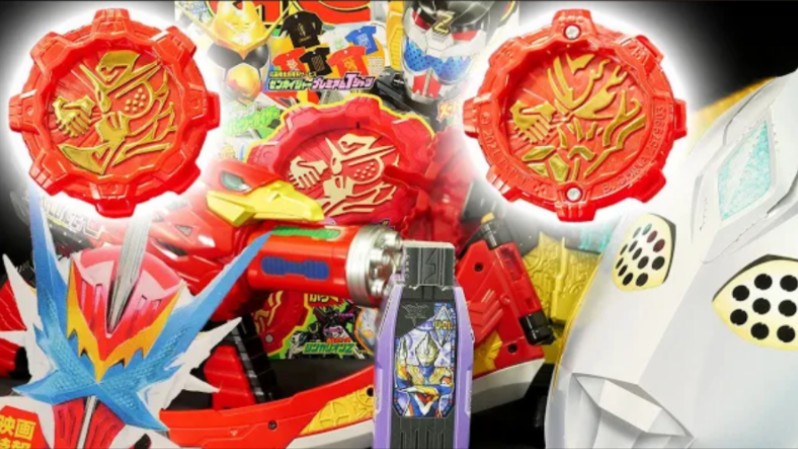 机界战队全开者"两大英雄齿轮"假面骑士圣刃kikaisentaizenkaigersent