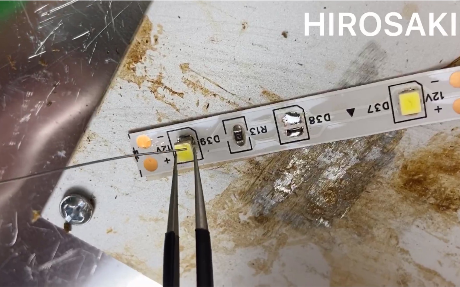 led灯珠的拆焊轻松焊接灯条灯珠更换业余焊接