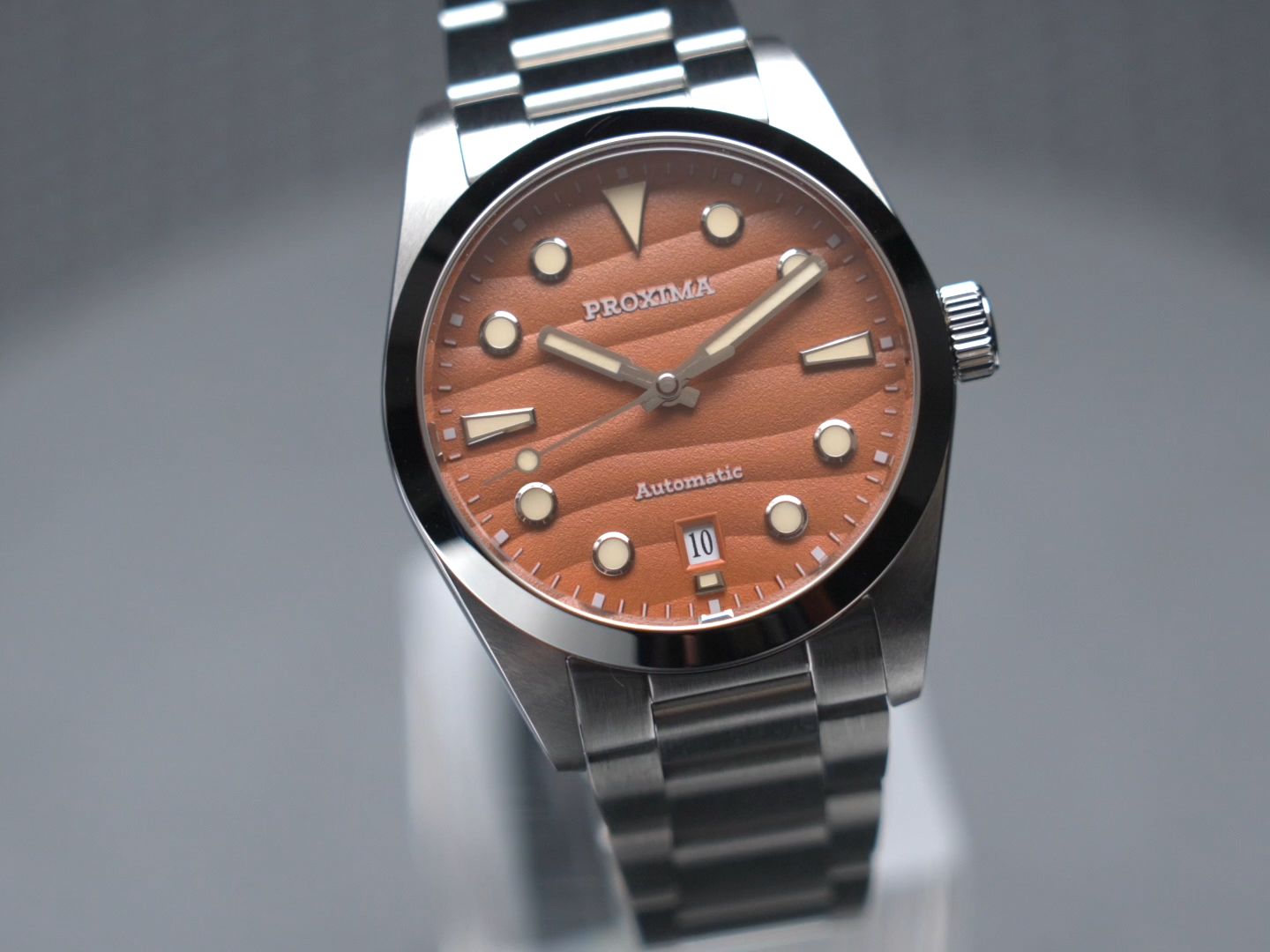 proxima独角兽37mm全自动机械表美国复古瑞士夜光经典薄px1690-cc