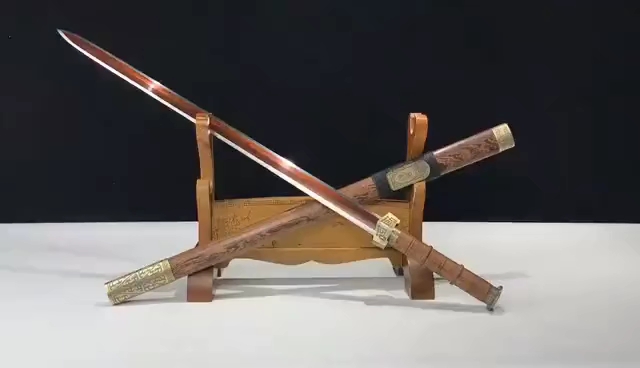 秦皇剑花梨木花纹钢发红款---24号_哔哩哔哩 (゜-゜)つロ 干杯~-bili