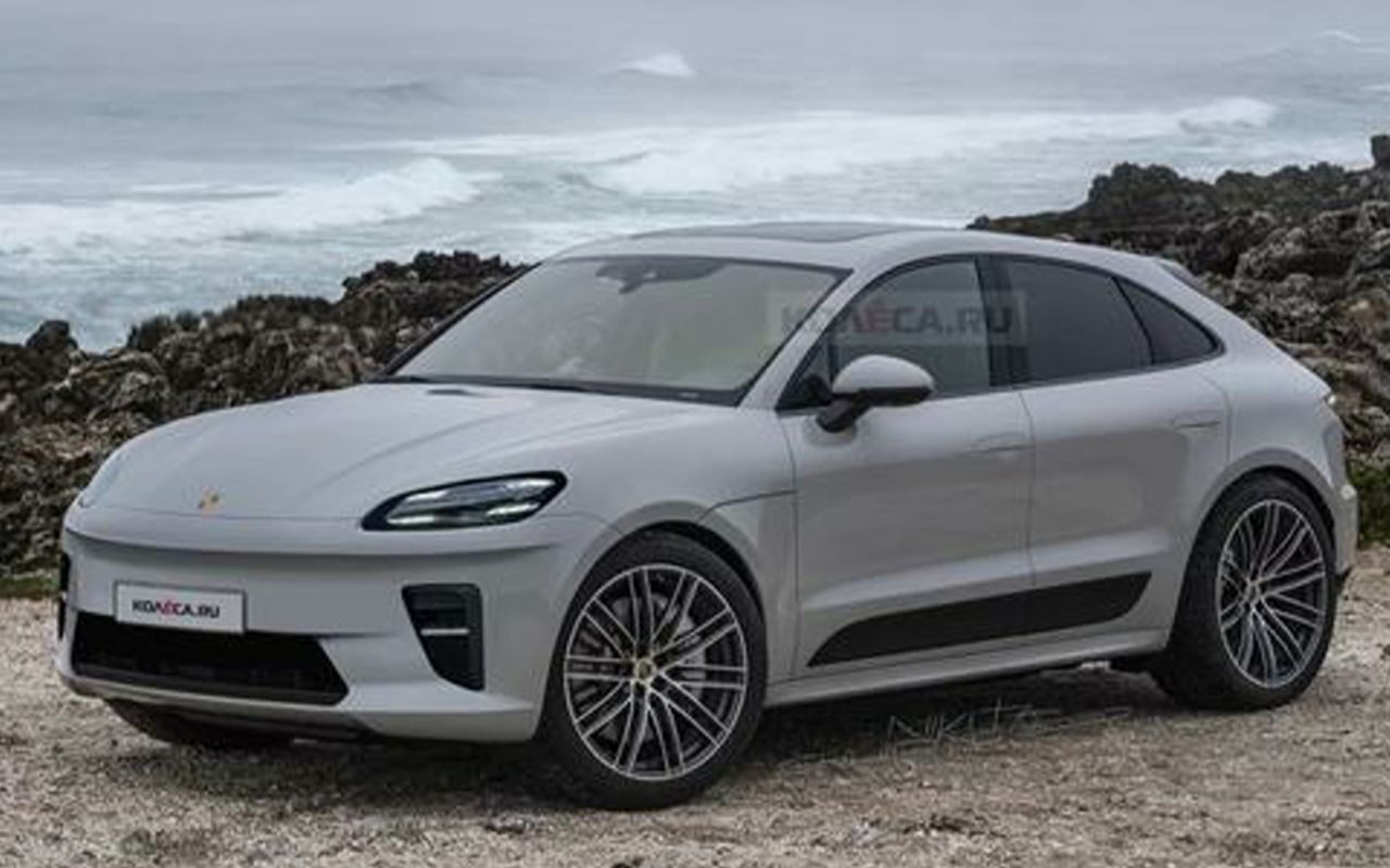 又一辆纯电轿跑suv?全新保时捷macan电动版渲染图曝光