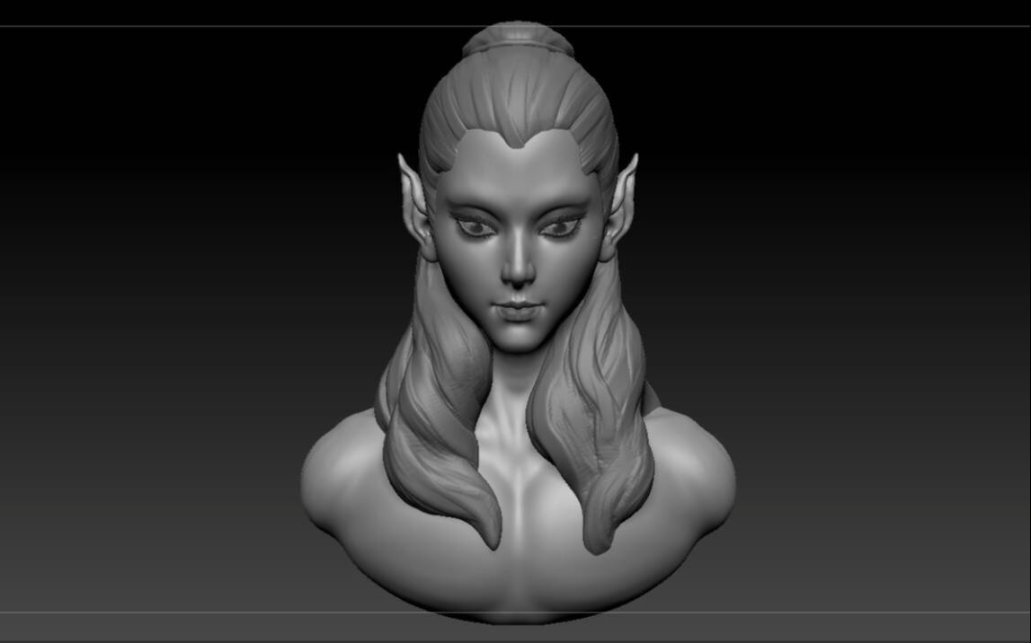 【建模教程】zbrush角色雕刻,zb胸像雕刻案例_哔哩哔哩 (゜-゜)つロ
