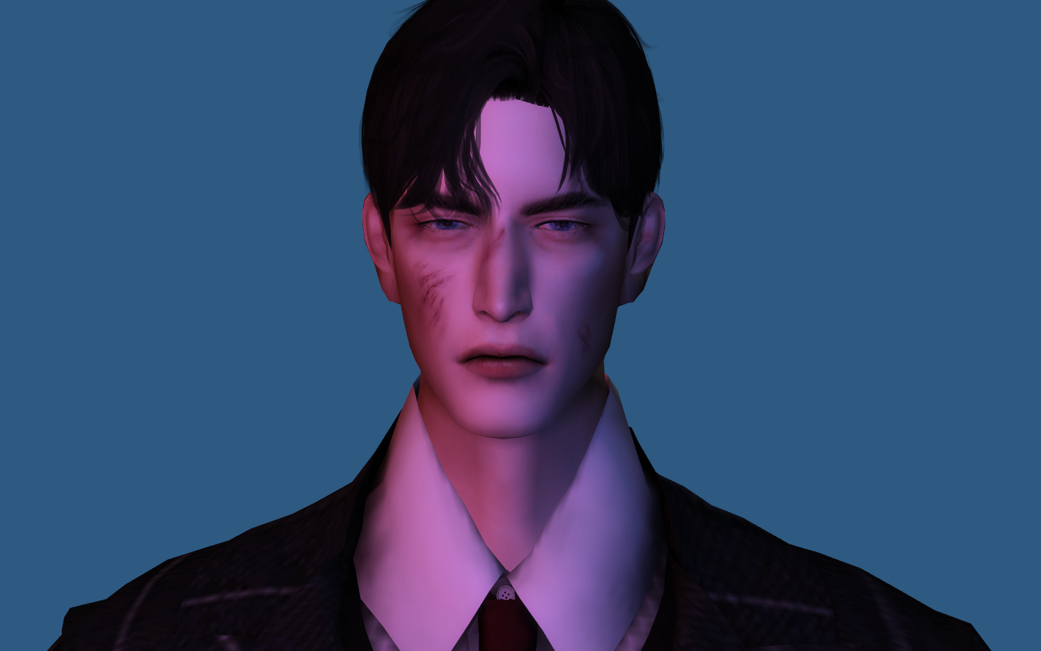 模拟人生4捏脸大概是一只表面无害实际上是病娇的男娃