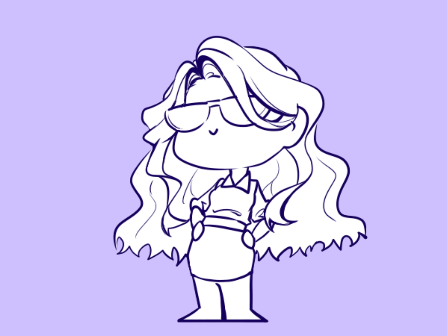 阿美只是在站着