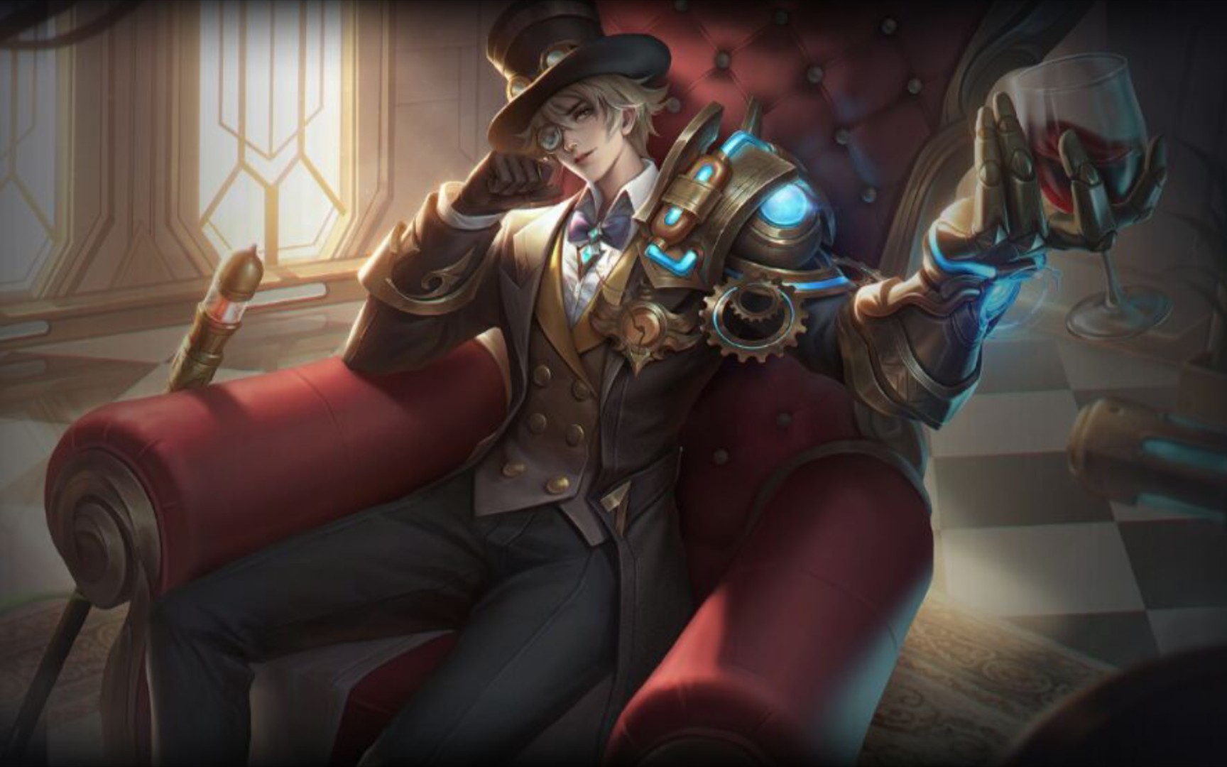 曙光英雄刘备朋克绅士皮肤鉴赏