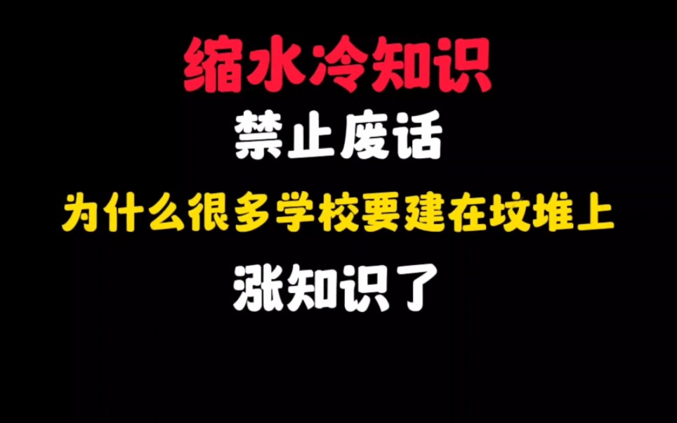 禁止废话:为什么很多学校要建在坟堆上?涨知识了哔哩哔哩bilibili