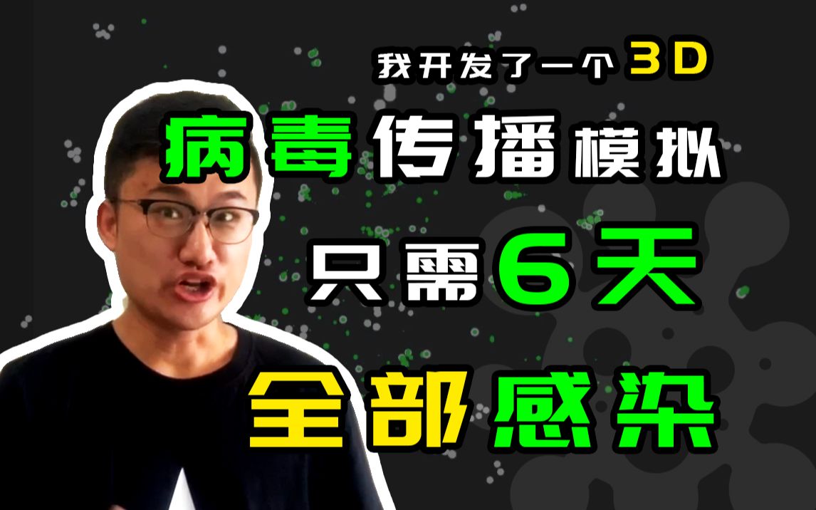 病毒传播全部感染需要几天?能扛多少天不团灭?自己动手作《病毒模拟器》找答案 版本一哔哩哔哩bilibili