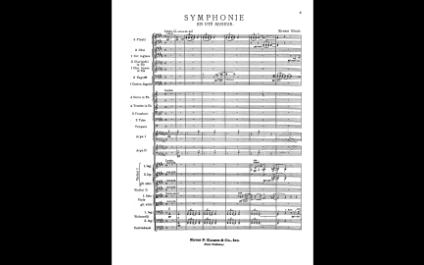 [图]【总谱】 布洛赫 Ernest Bloch - 升c小调交响曲 Symphony in C-Sharp Minor, B.29 (1901-1902)