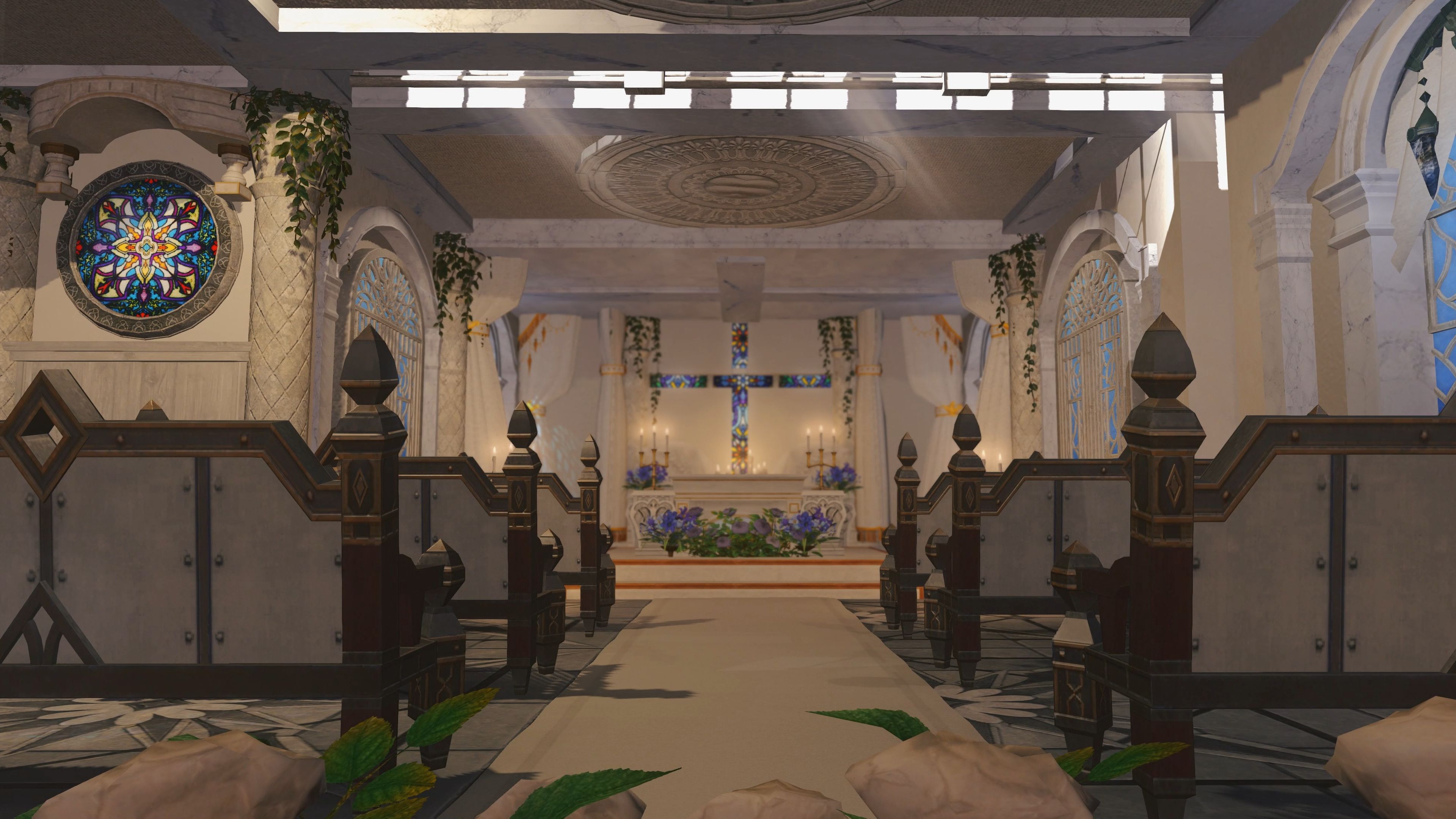【ff14装修】m房丨纯白教堂丨血色地下室