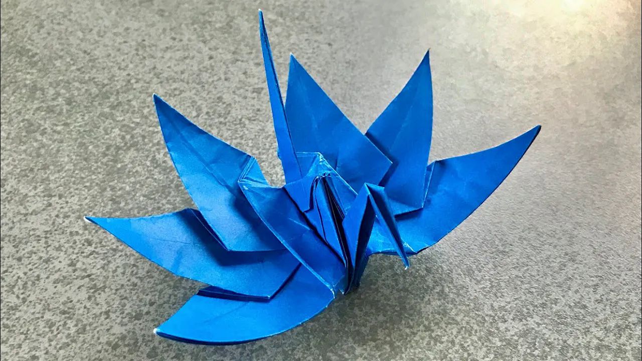 【yamaki 】千纸鹤5 折纸教程 【origami】折り鶴アレンジ5【折り紙】