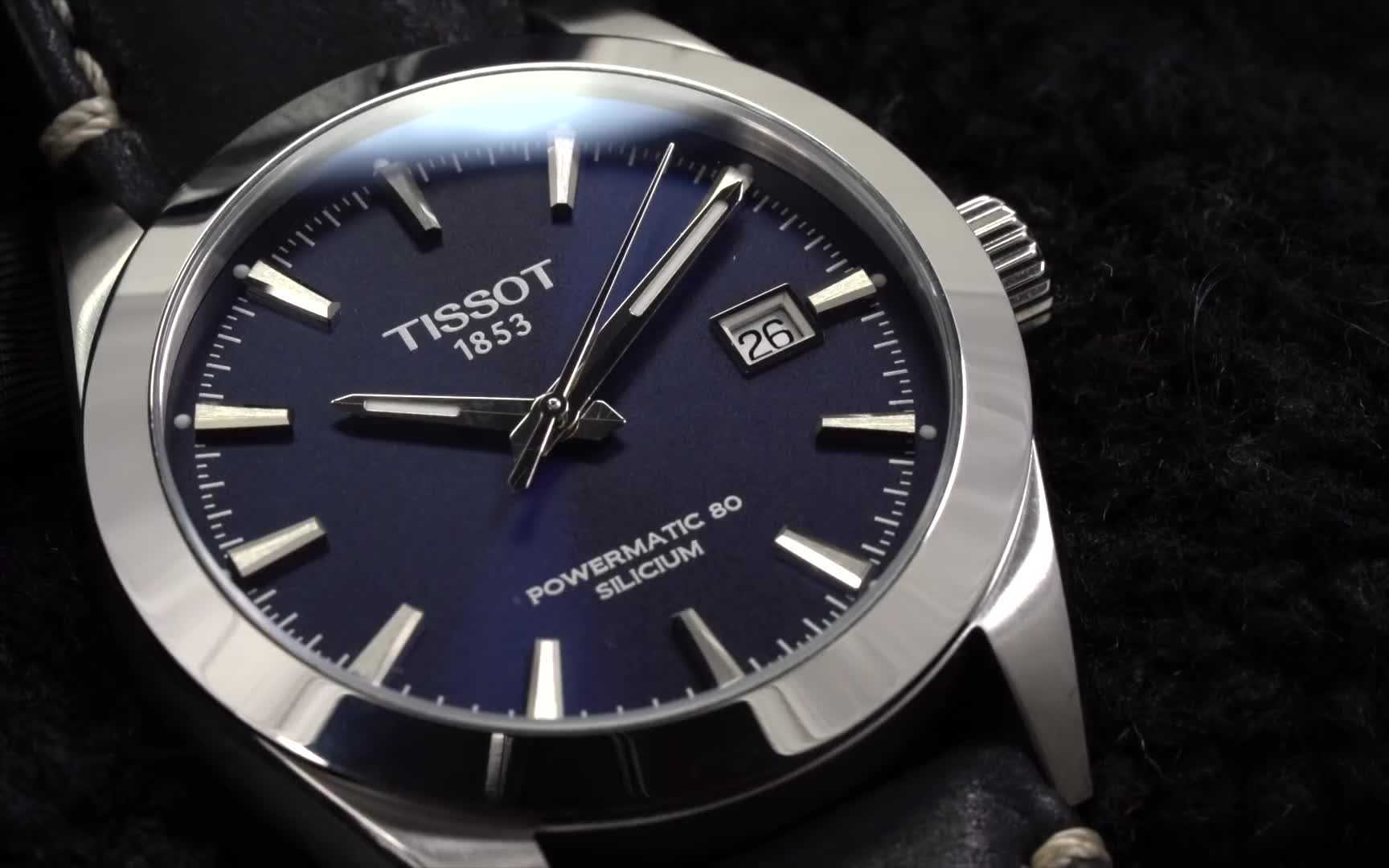 劳力士tissot天梭80小时动力新表gentlemanpowermatic80silicium