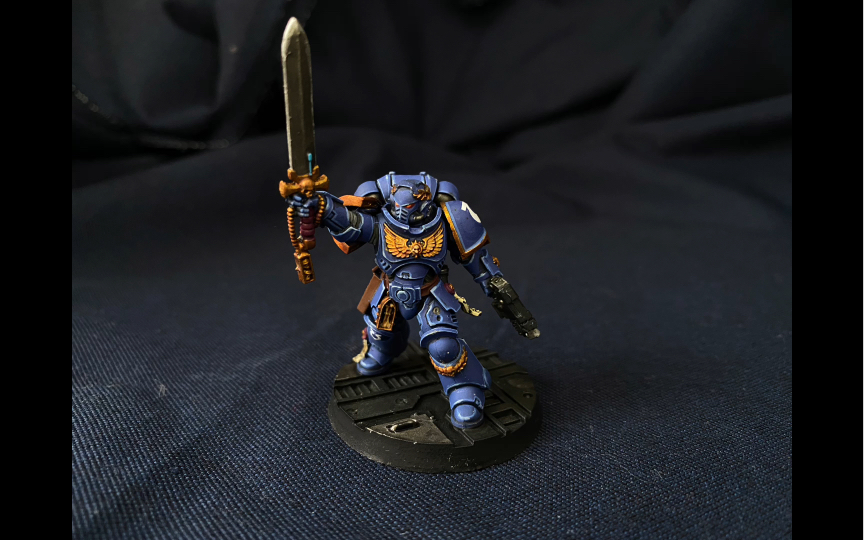 (涂装展示) 战锤40k 冠军 动力剑 星际战士 极限战士u团