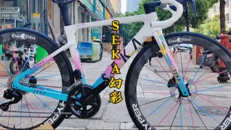 Télécharger la video: SRKA rdc幻彩搭配银贝斯HYPER糖果辐条轮组，别具一格的颜色搭配#公路车 #seka公路车 #银贝斯糖果轮组 #银贝斯 #公路车组装