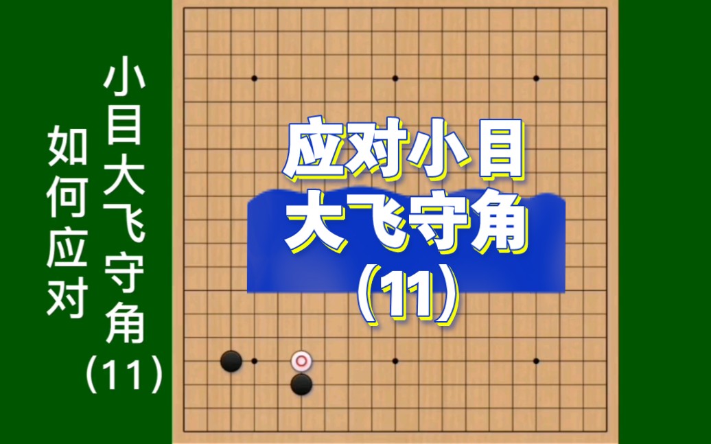 出棋制胜:围棋实战应对小目大飞守角11,完结篇.哔哩哔哩bilibili