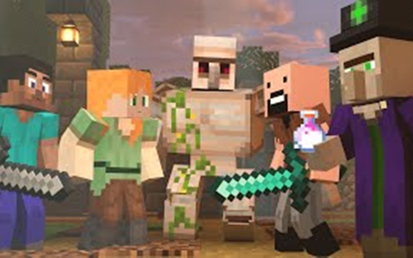 【MC动画】Alex&Steve生活系列：保护Steve Save Steve_我的世界