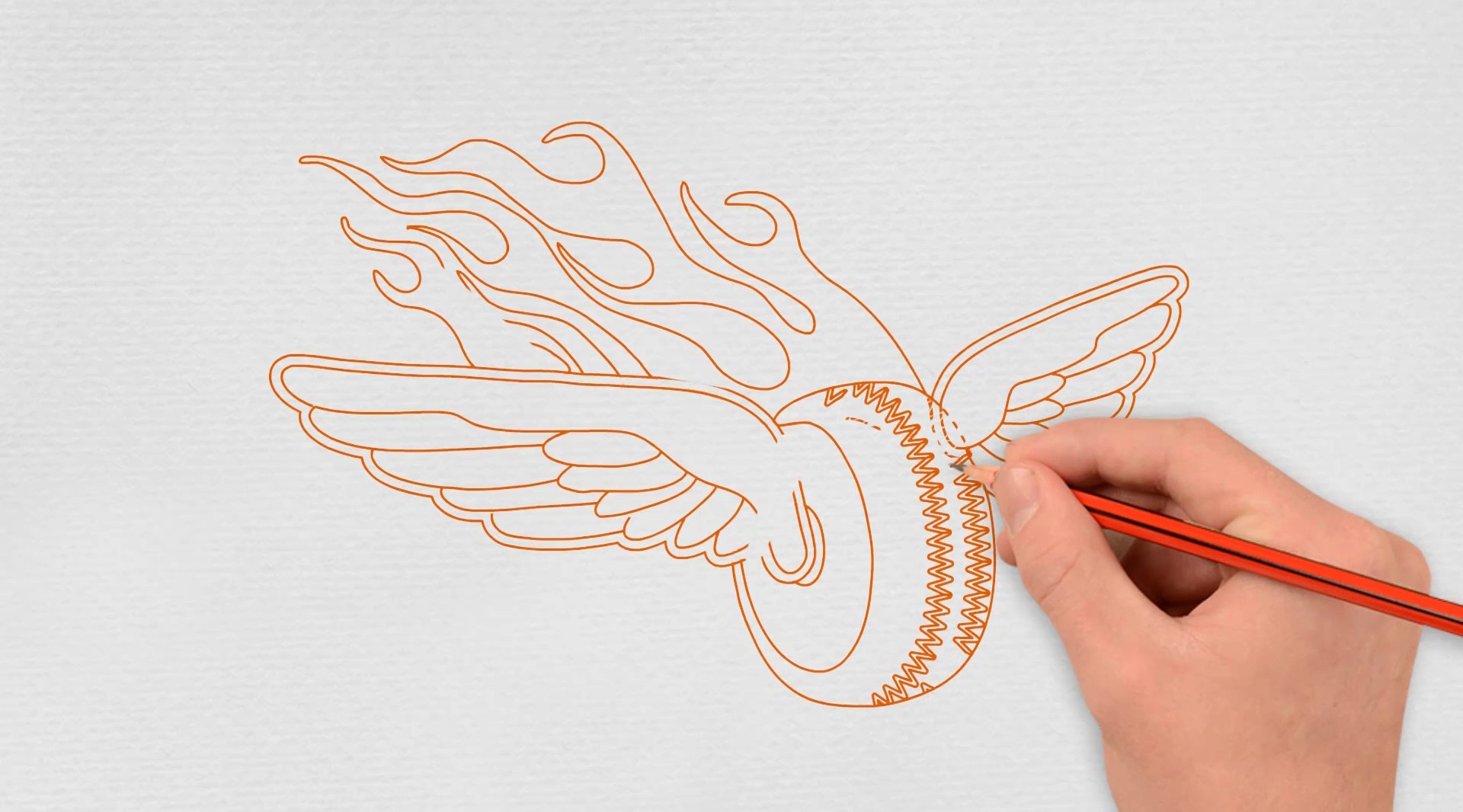 一分钟手绘:给风火轮插上翅膀才能飞起来