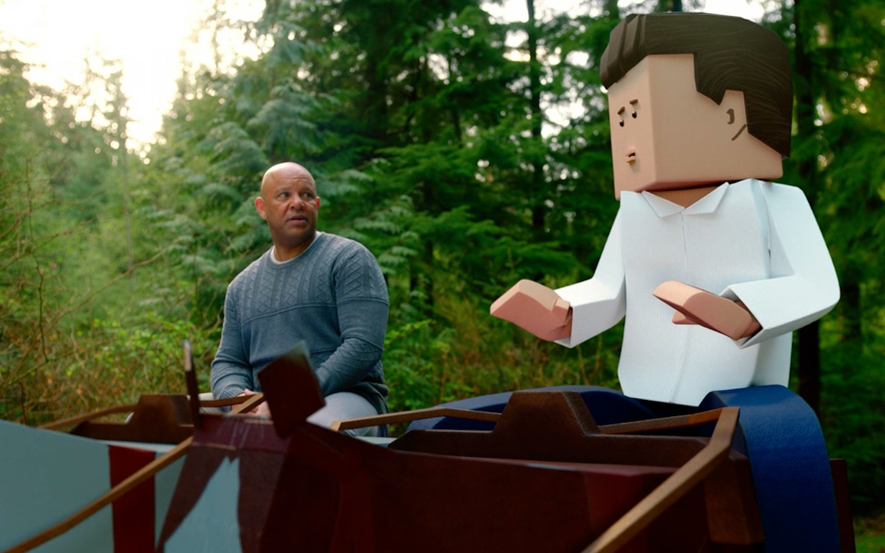 真人版我的世界,小伙在虚拟世界遇到bug,变成超萌方块人!