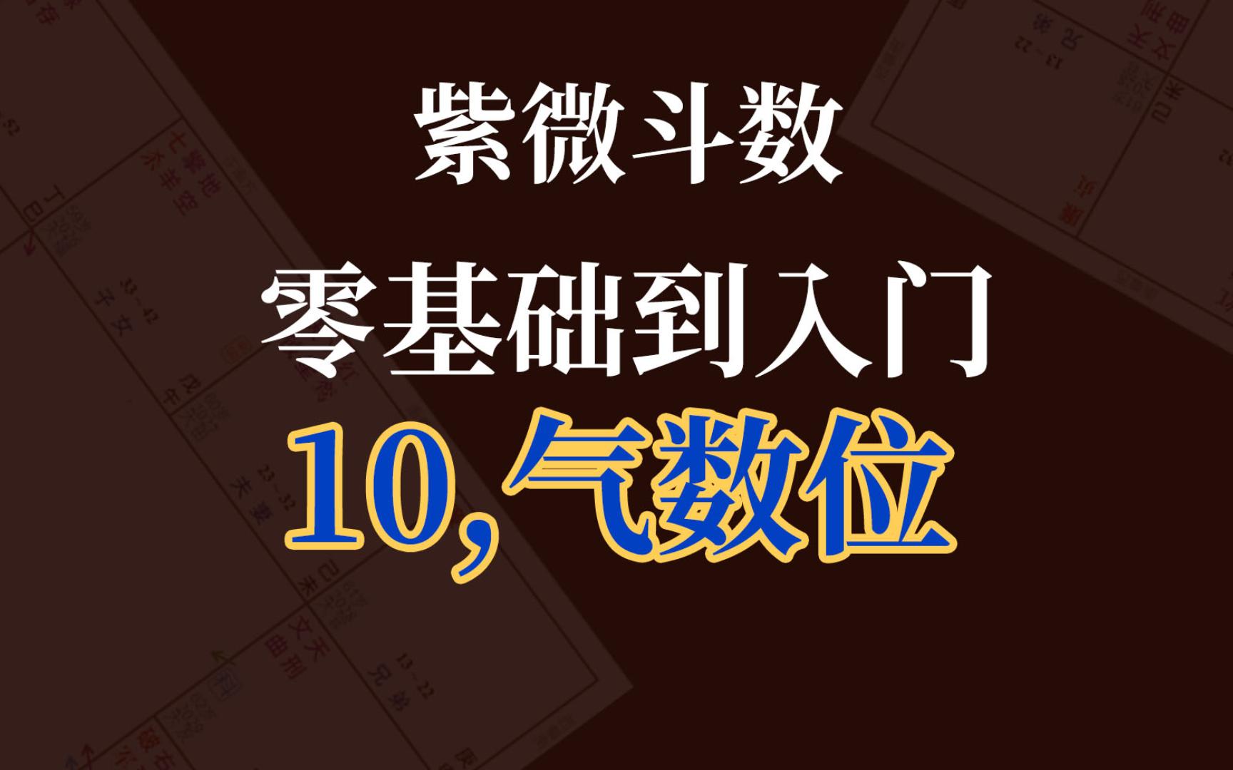 vol.10|“论事业看财帛?气数位”紫微斗数自学教程哔哩哔哩bilibili