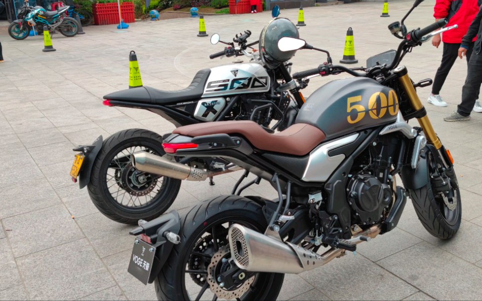 骑着高金500去试驾隆鑫无极500ac