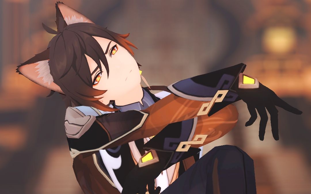 【原神mmd】竖屏||something73[猫耳钟离]_哔哩哔哩_bilibili