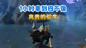 Descargar video: 【魔兽世界】1小时获得高贵的驼牛，喜提坐骑+1