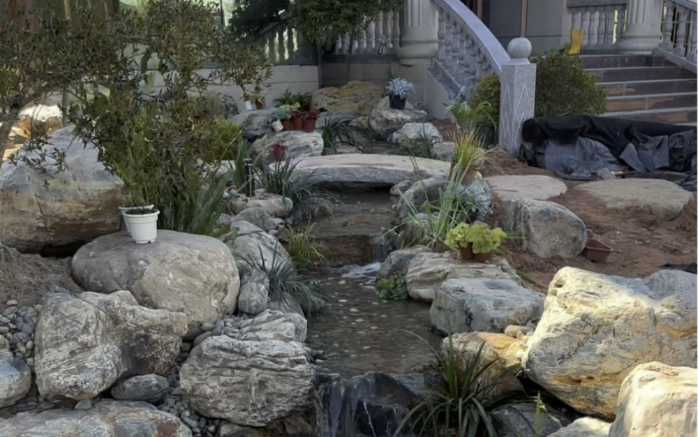 长视频,40平生态鱼池制作过程 翻车经验