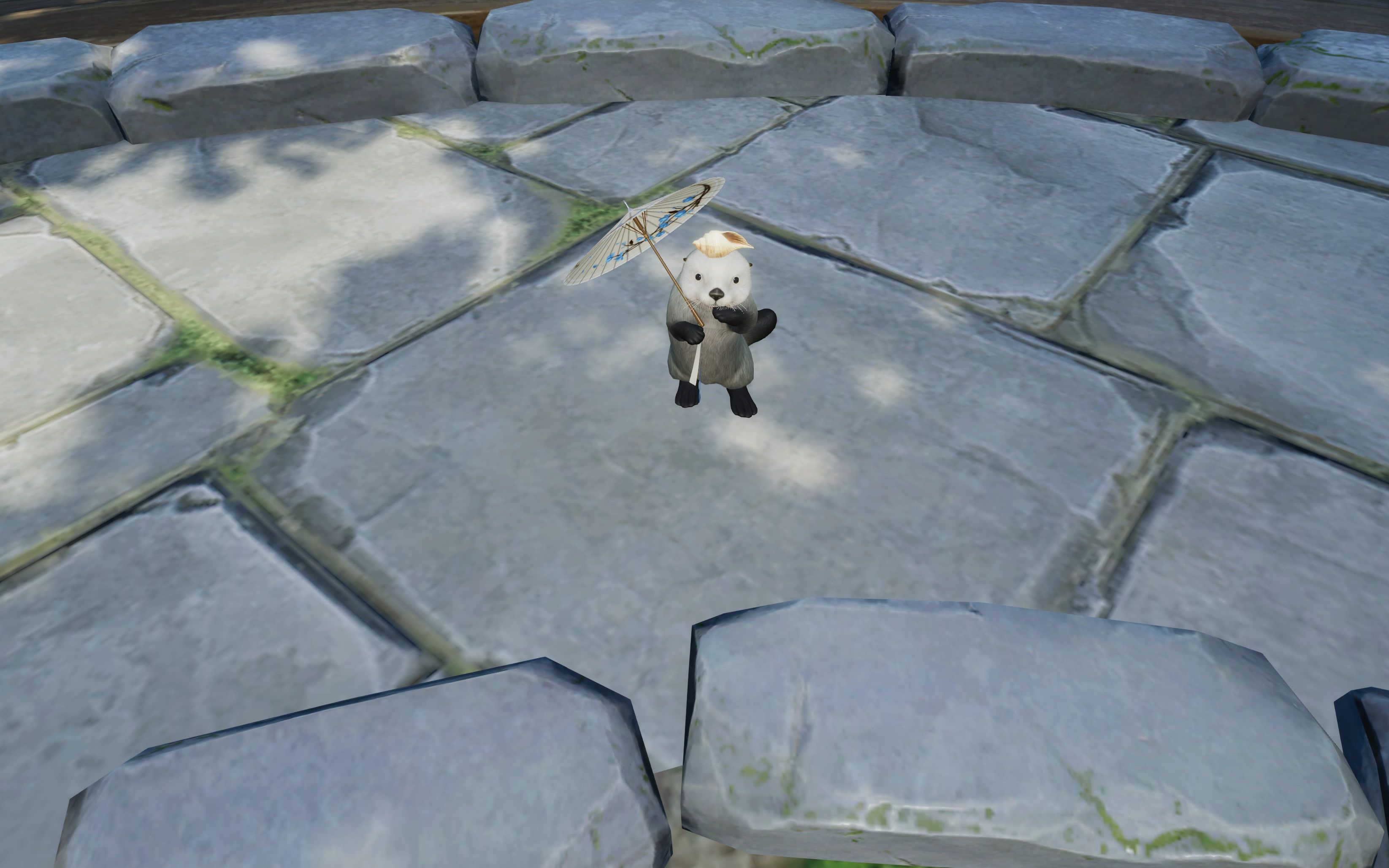 【剑三】蓬莱门派跟宠小海獭 那可真是太可爱了呢