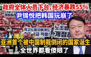 Descargar video: 总统被哄下台，对华出口暴跌55%，尹锡悦把韩国玩崩了，亚洲首个被中制裁倒闭的国家诞生，西方各国都看傻眼了