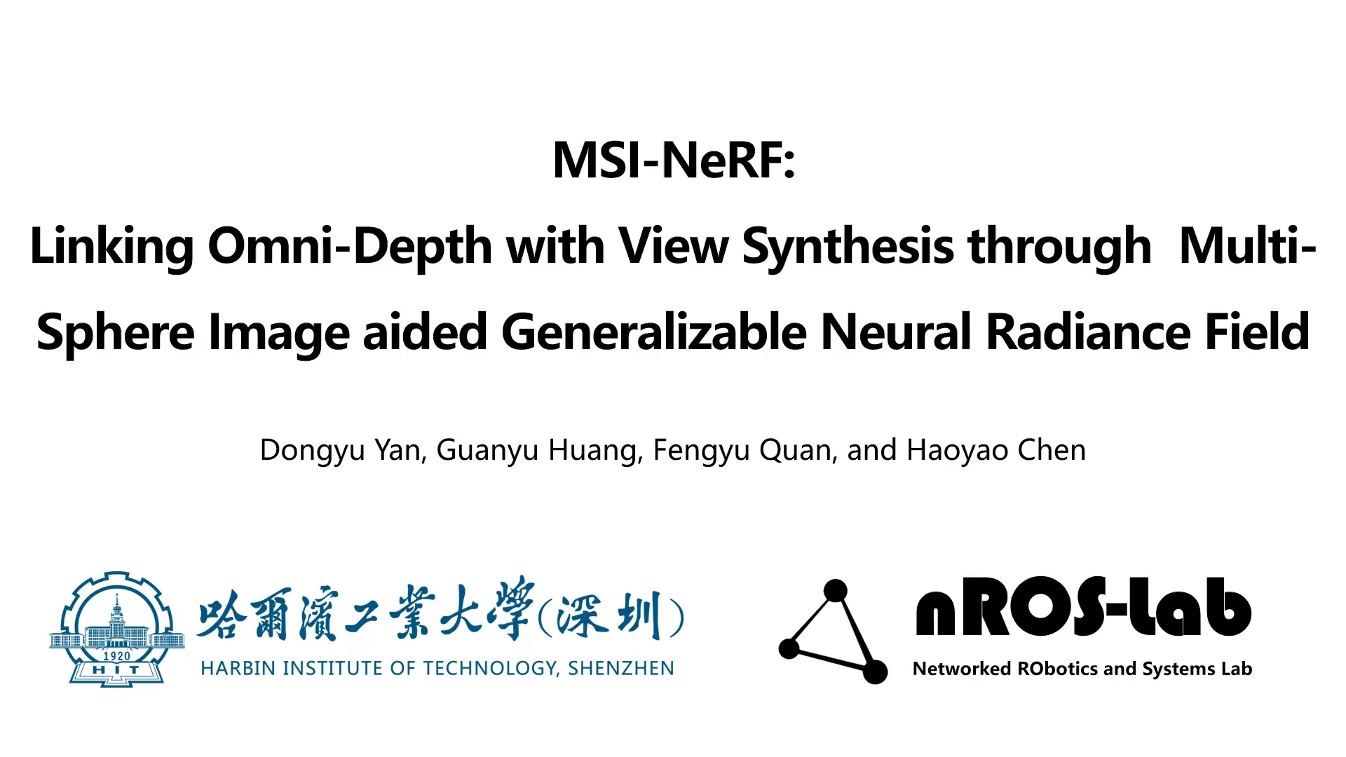 [Submitted to IROS2024]MSINeRF: OmniDepth & View Synthesis through MSI & NeRF哔哩哔哩bilibili