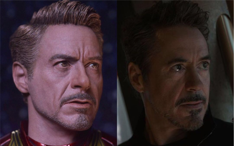 前hottoys头雕师制作的复联4托尼头雕