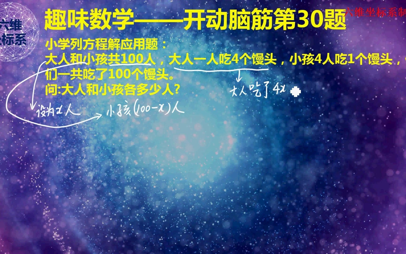 趣味数学开动脑筋第30题(小学列方程解应用题求人数问题)哔哩哔哩bilibili