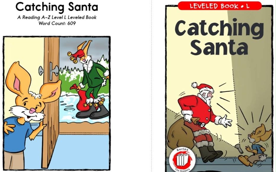 [图]小学生打卡RAZ(L) Catching Santa 蓝思值530 撞见圣诞老人 startle, frighten, groan, tuck in,creep