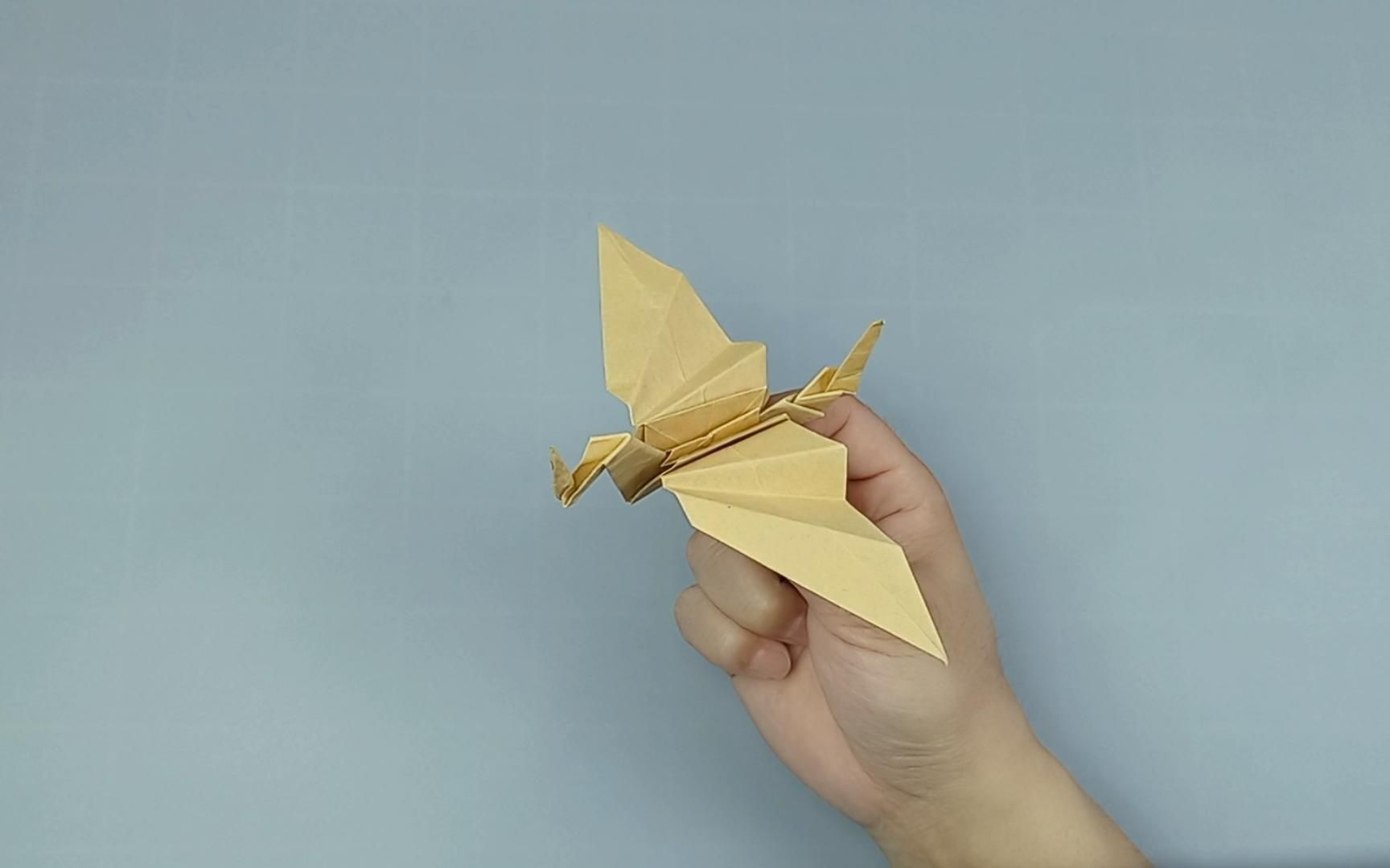 飞行翼龙折纸图片