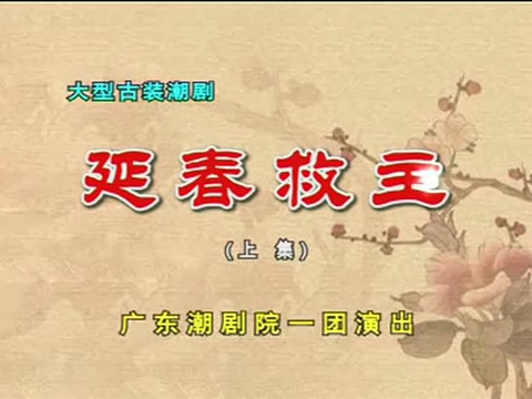 经典Teochew Opera潮剧《延春救主》 广东潮剧院一团演出(全中文字幕)【全剧】哔哩哔哩bilibili